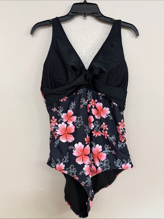 Yonique Other - NWT One Piece Plus Size Ruched Tummy Control Bathing Suit Swimsuit Floral
